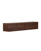 Meuble TV Ligne 140 noyer - 140×25×25 cm