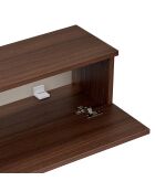 Meuble TV Ligne 140 noyer - 140×25×25 cm