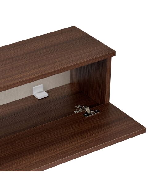 Meuble TV Ligne 140 noyer - 140×25×25 cm