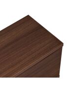 Meuble TV Ligne 140 noyer - 140×25×25 cm