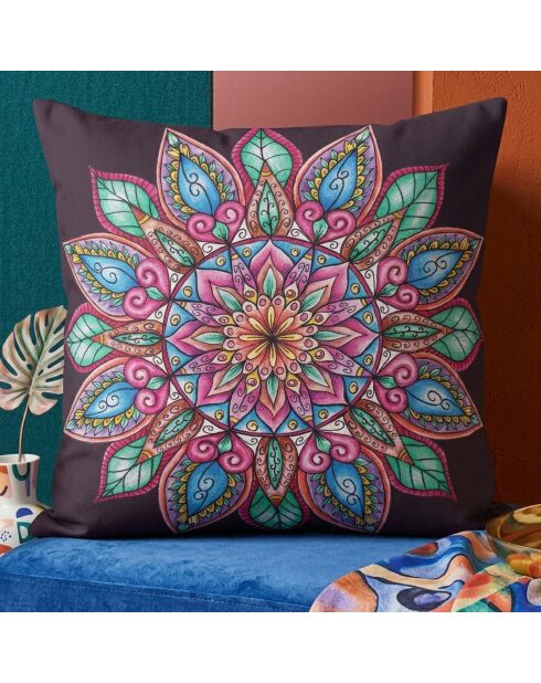 Housse de coussin Mandala 14 multicolore - 43x43 cm