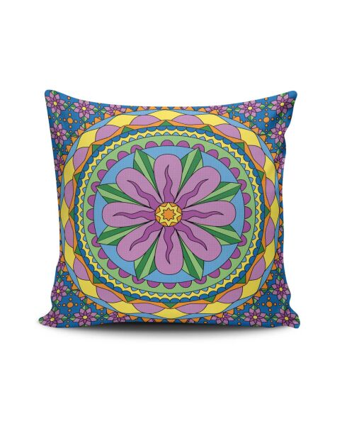 Coussin Mandala 17 multicolores - 43x43 cm