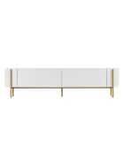 Meuble TV Nexus blanc or - 180×30×45 cm