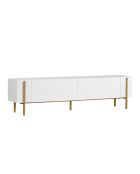 Meuble TV Nexus blanc or - 180×30×45 cm
