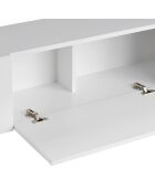 Meuble TV Nexus blanc or - 180×30×45 cm