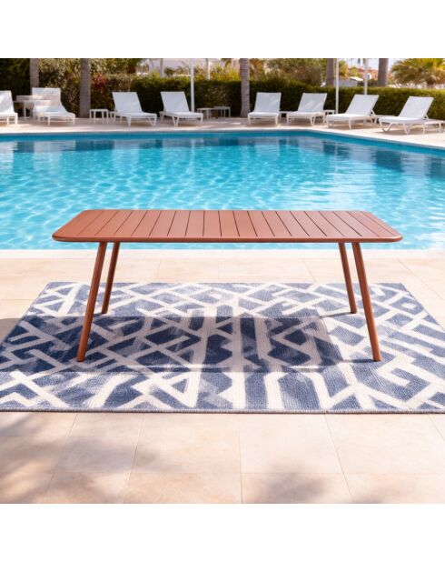 Falcou terracotta tuintafel voor 10/12 personen - 234x96x72 cm