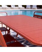 Falcou terracotta tuintafel voor 10/12 personen - 234x96x72 cm