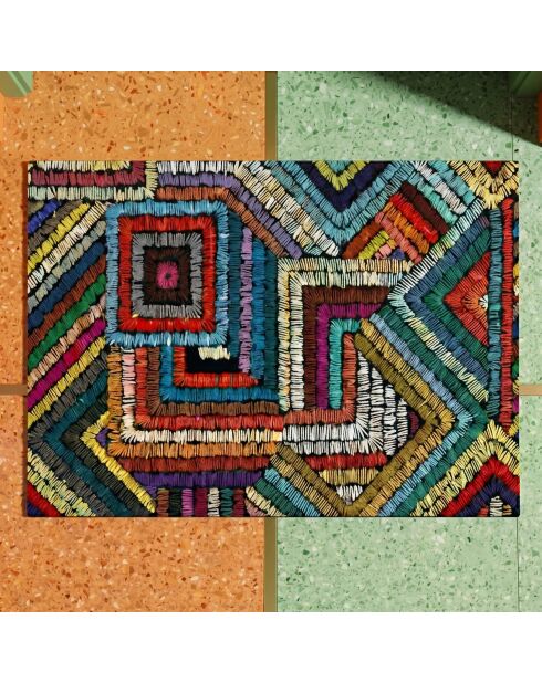 Zerbino in PVC multicolore Maglie - 40x60 cm