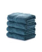 4 pièces de serviettes pour les mains List vert pétrole - 50x90 cm