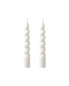 2 velas blancas Ers1377 - 2x16 cm