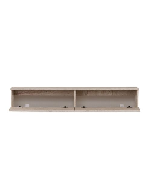 Meuble TV Ligne 160 travertin - 160×25×25 cm