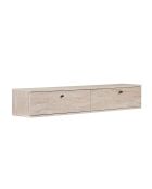 Meuble TV Ligne 160 travertin - 160×25×25 cm