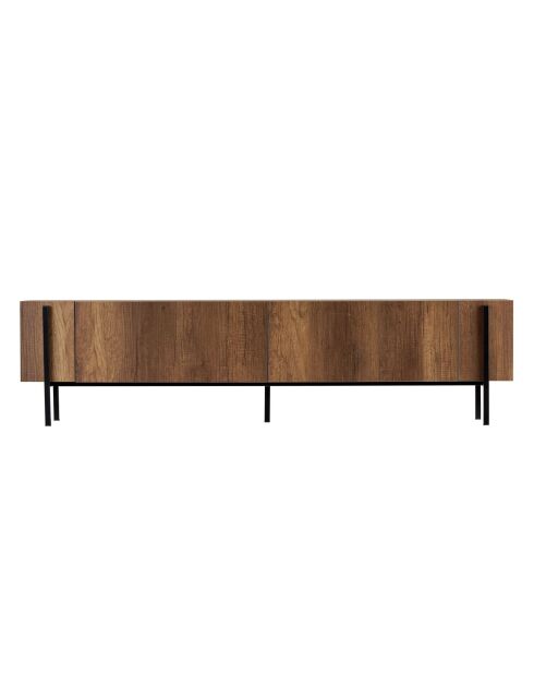 Meuble TV Nexus barok walnut noir - 180×30×45 cm