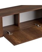 Meuble TV Nexus barok walnut noir - 180×30×45 cm