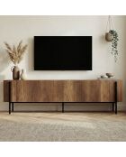 Meuble TV Nexus barok walnut noir - 180×30×45 cm