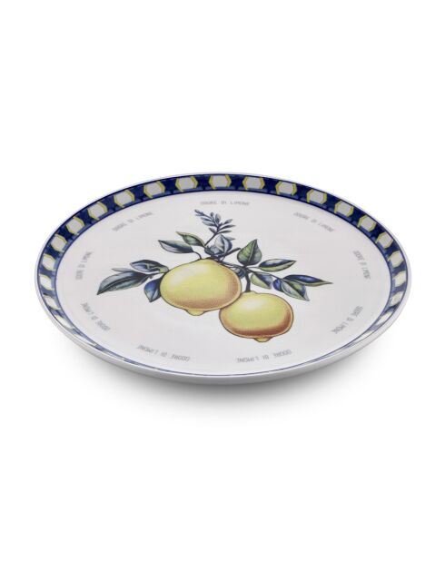 Assiette de service Odl0006 jaune - 30x30x2 cm