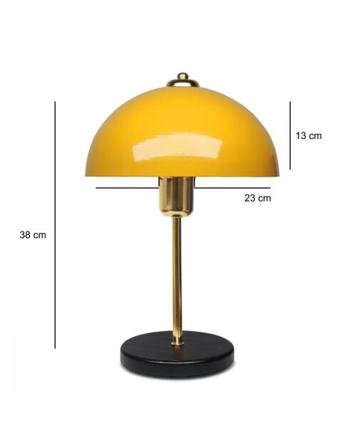 Lampe de table Ayd 3667 jaune - D. 23 cm