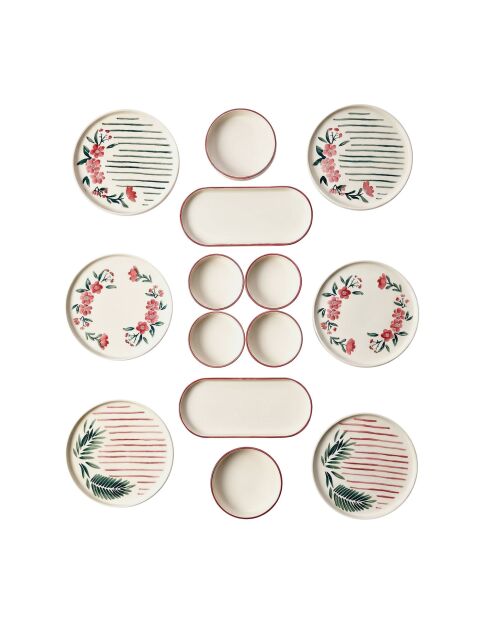 14 pièces petit-déjeuner Mch10446 multicolores