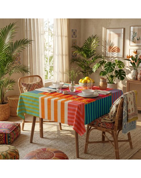 Nappe Asr Tblclt25 multicolore - 140x140 cm