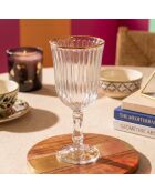 4 pièces de verres à vin Splendide 240 doré/transparent - 8,2x8,2x15,9 cm