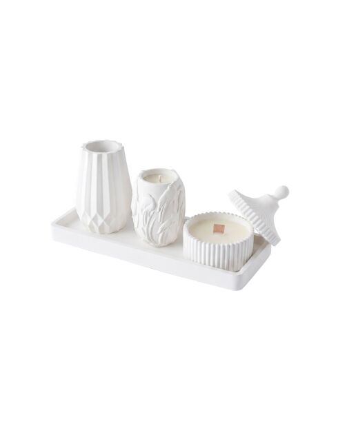 4 pièces de bougies Ers1274 blanches