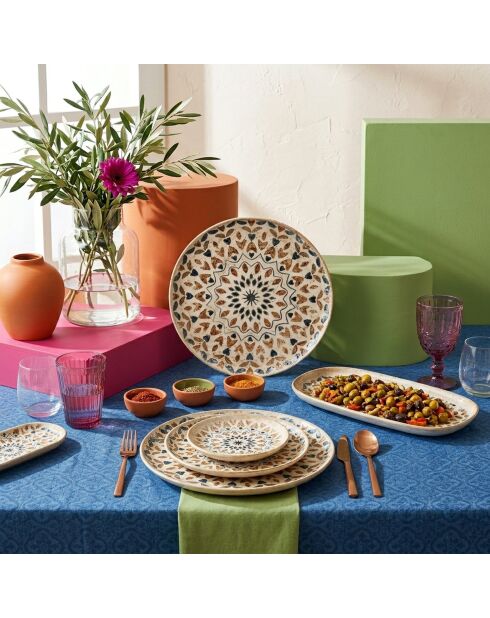 29 pièces Service à petit-déjeuner Por-Ad1381 multicolores