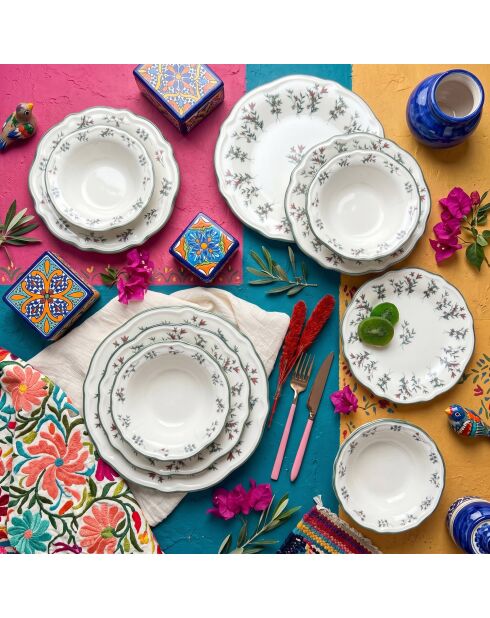 24 pièces Service de table Terra 24 multicolores