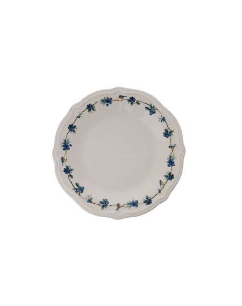 24 pièces Service de table Blueberry blanc/bleu/vert
