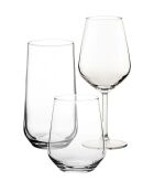 18 pièces Service de verres Allegra 18 transparentes - 350 ml/425 ml/470 ml
