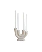 5 Stück beigefarbene Kerzenständer von Four Arms — 17,5 x 18,5 cm