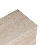 Meuble TV Ligne 140 travertin - 140×25×25 cm