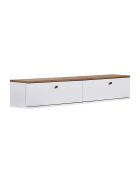 Meuble TV Ligne 140 pin de l'atlantique blanc - 140×25×25 cm