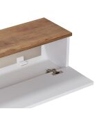 Meuble TV Ligne 140 pin de l'atlantique blanc - 140×25×25 cm
