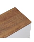 Meuble TV Ligne 140 pin de l'atlantique blanc - 140×25×25 cm