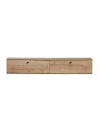 Meuble TV Ligne 140 chêne saphir - 140×25×25 cm