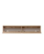 Meuble TV Ligne 140 chêne saphir - 140×25×25 cm