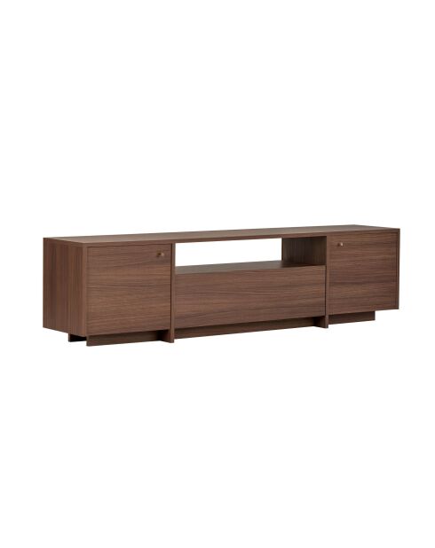 Meuble TV Alvar noyer - 180×35×46 cm