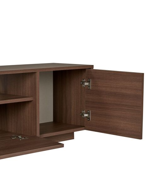 Meuble TV Alvar noyer - 180×35×46 cm