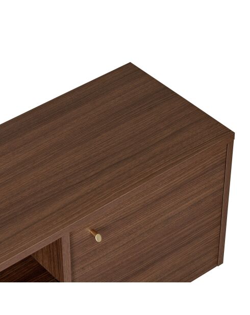 Meuble TV Alvar noyer - 180×35×46 cm