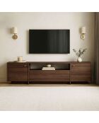 Meuble TV Alvar noyer - 180×35×46 cm