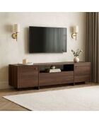Meuble TV Alvar noyer - 180×35×46 cm