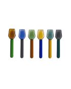 6 cucchiai trasparenti Podi251425 - 9x2 cm