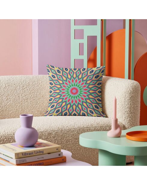 Coussin Mandala 05 multicolores - 43x43 cm