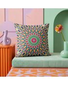 Coussin Mandala 05 multicolores - 43x43 cm