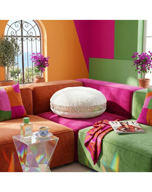 Coussin décoratif Pelus écru - 51x51x18 cm