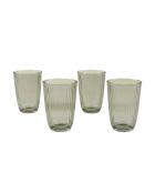 4 pièces de verres Splendid 395 vertes - 8,5x8,5x12 cm