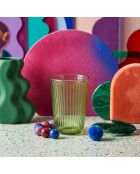 4 pièces de verres Splendid 395 vertes - 8,5x8,5x12 cm