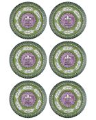 6 pièces d'assiettes de service Prc0003 lilas - 26x26x2 cm