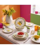 24 pièces Service de table 666Hac2225 jaune