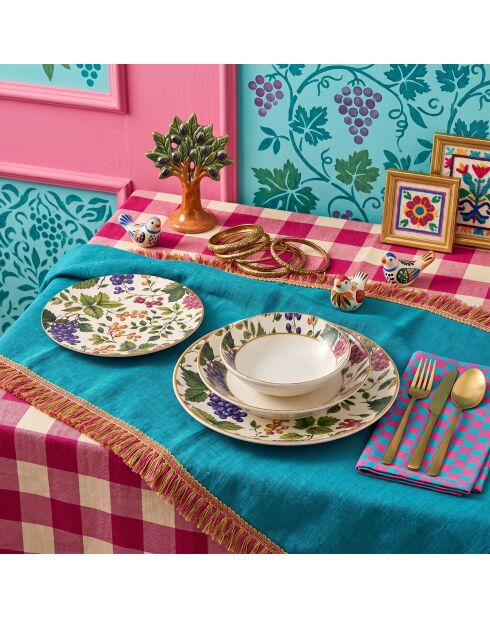 24 pièces Service de table Berries multicolores